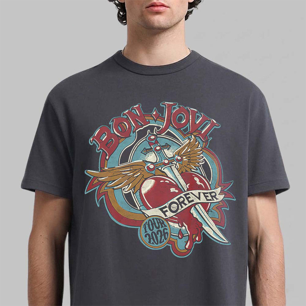 Bon Jovi Forever Tour 2026 Merch Bon Jovi T-Shirt Birthday Gifts For Him - Loomnari