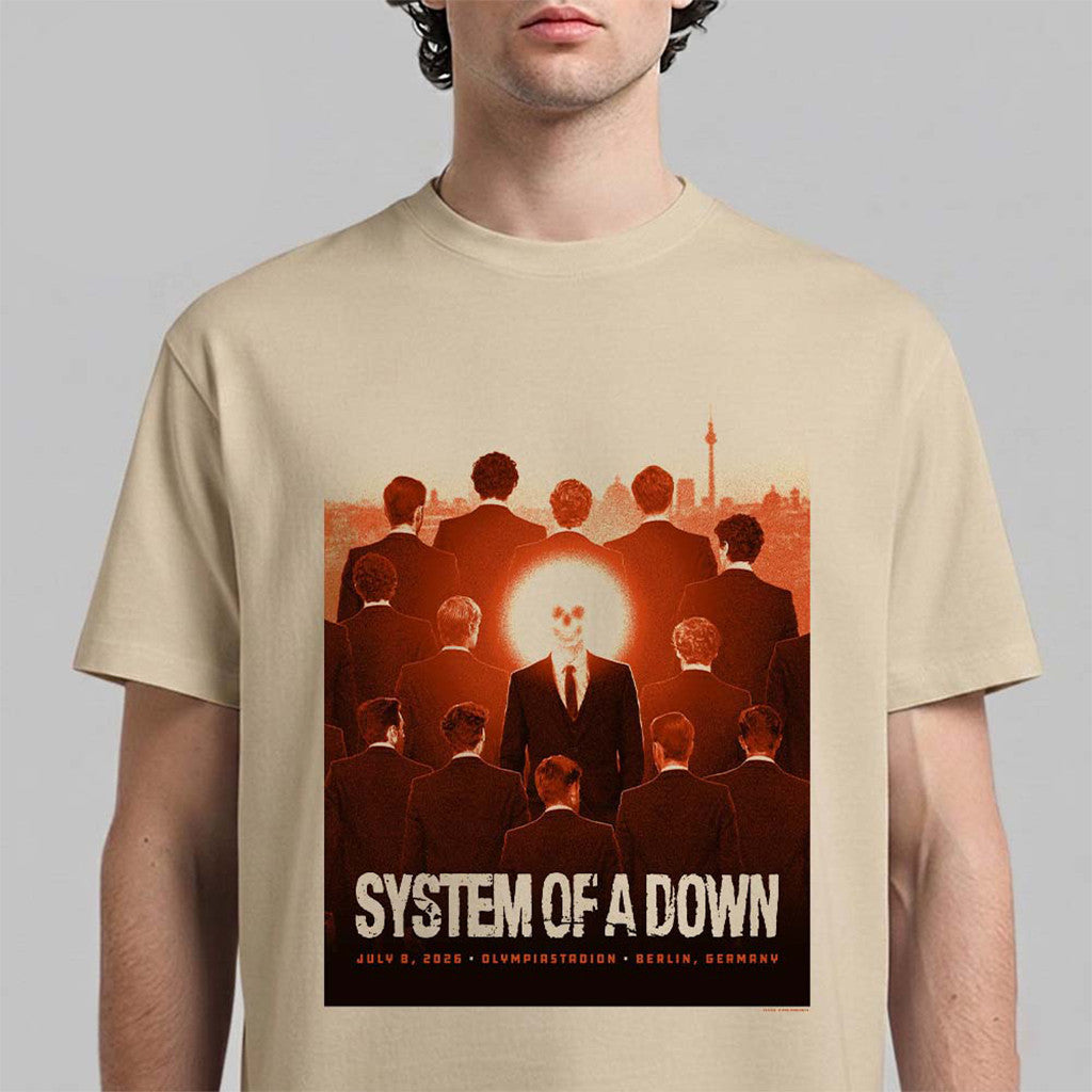 System Of A Down Berlin 2026 Poster T-Shirt System Of A Down Merch Vintage Gifts For Fans - Loomnari