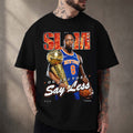 New York Knicks Merch OG Anunoby Say Less New York Knicks Champion T-Shirt Best Gifts For Fans - Loomnari