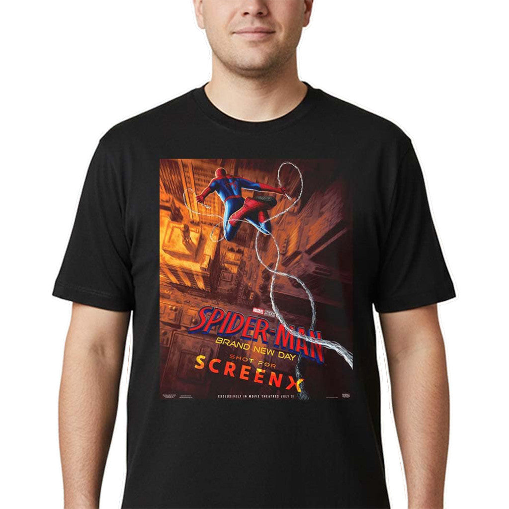 Spider-Man Merch Brand New Day Shot For Screenx 2026 T-Shirt Gift For Men - Loomnari