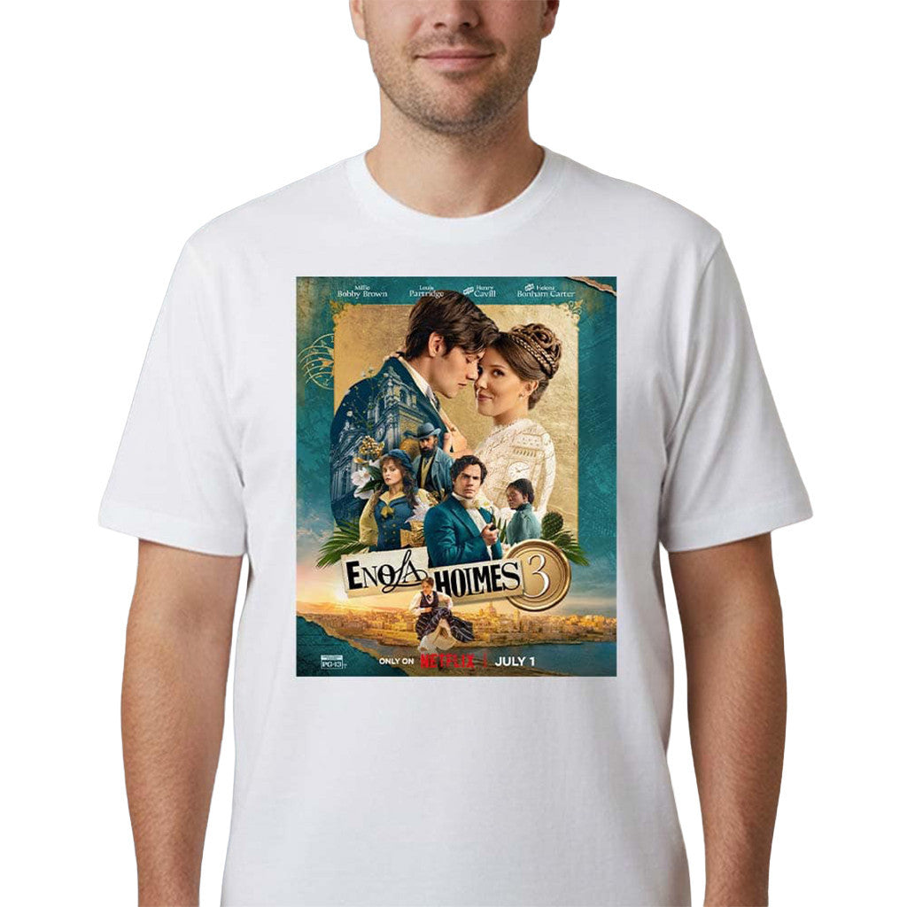 Enola Holmes 3 Merch Millie Bobby Brown Enola Holmes 3 Netflix T-Shirt Gifts Ideas - Loomnari