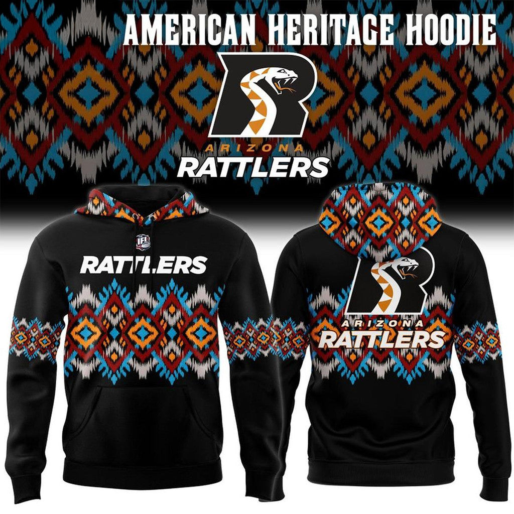 Arizona Rattlers Native American Heritage 2026 Hoodie Arizona Rattlers Merch Football Fan Gifts - Loomnari