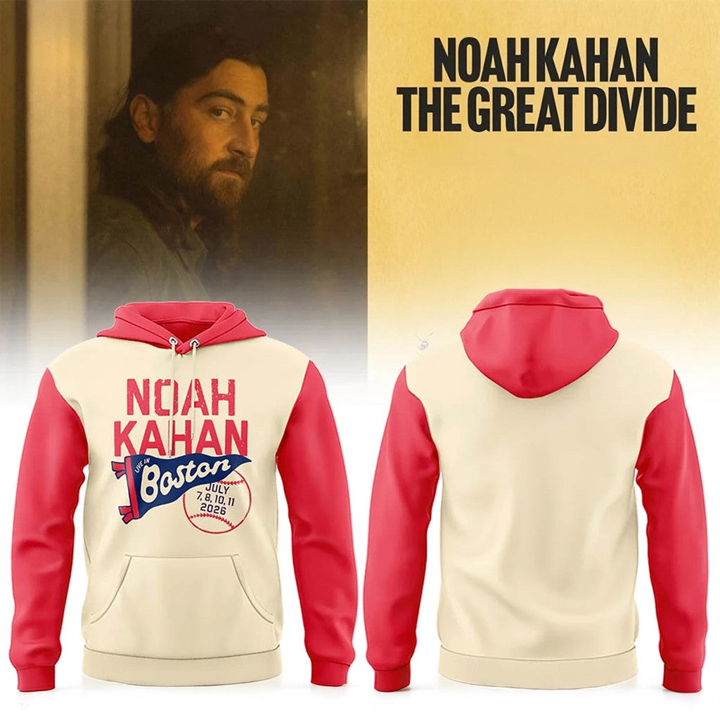 Noah Kahan Merch Tour 2026 The Great Divide Tour At Fenway Park Boston Hoodie Fan Apparel - Loomnari