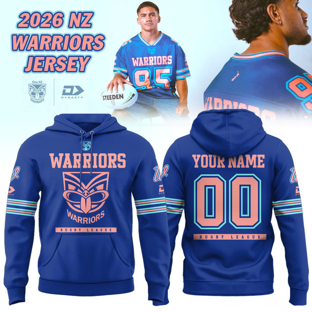 Personalized New Zealand Warriors Magic Round Hoodie 2026 NZ Warriors Merch Gift For Rugby Fans - Loomnari