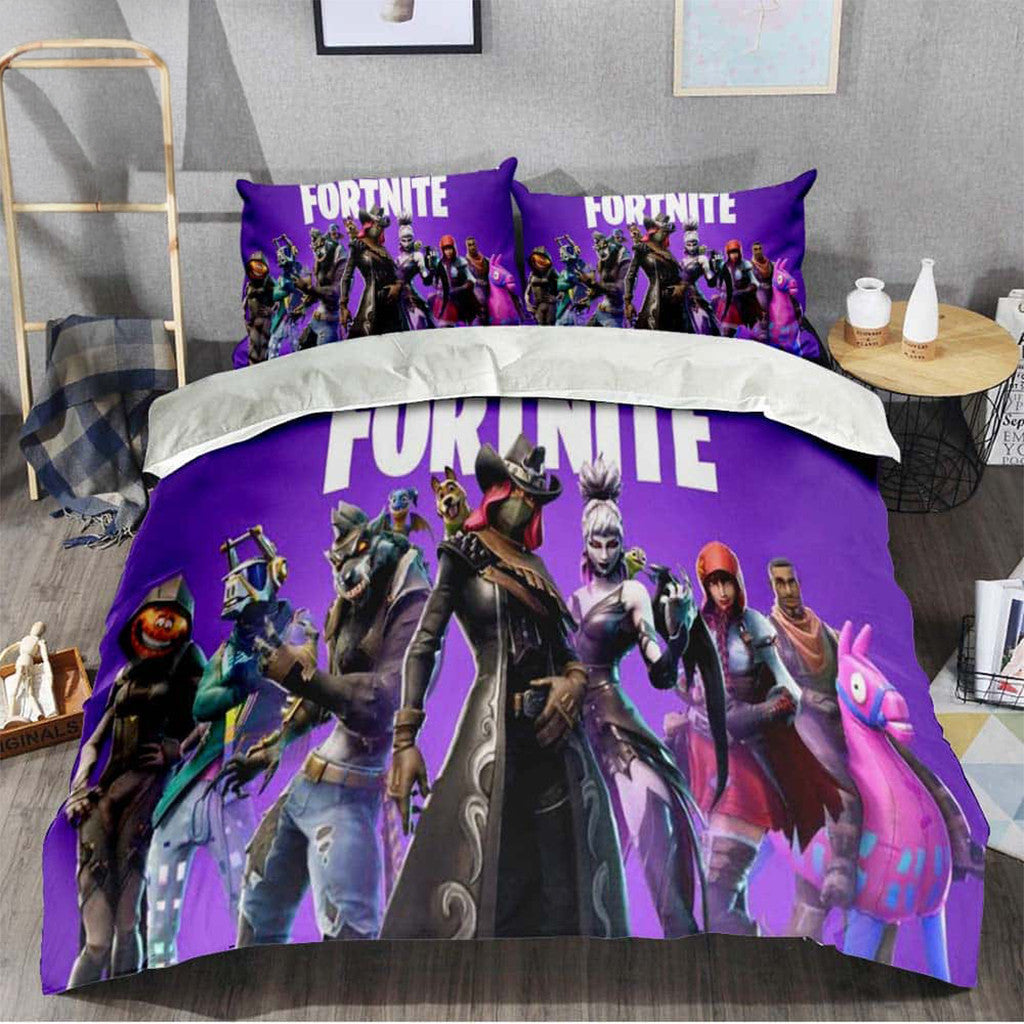 Fortnite Season 6 In Bedding Set Fortnite Cartoon Game Merch Birthday Present For Him - Loomnari