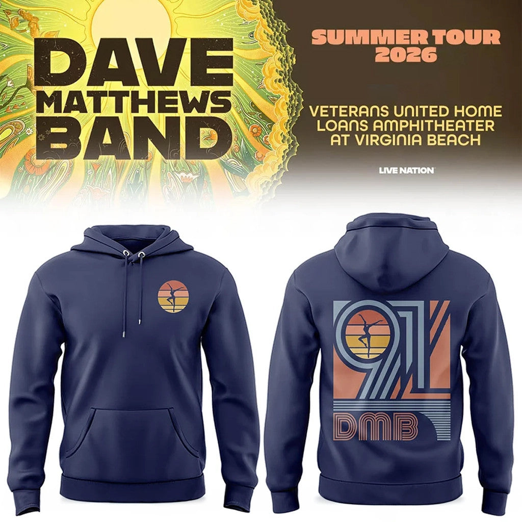 Dave Matthews Band Summer Tour 2026 Hoodie DMB Merch Cool Gifts For Music Lovers - Loomnari