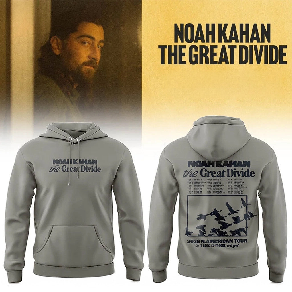 Noah Kahan Tour Merch Noah Kahan The Great Divide Tour 2026 Hoodie Gift For Music Lovers - Loomnari