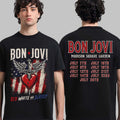 Bon Jovi Forever Tour 2026 Merch Red White And Jersey T-Shirt Present For Him - Loomnari
