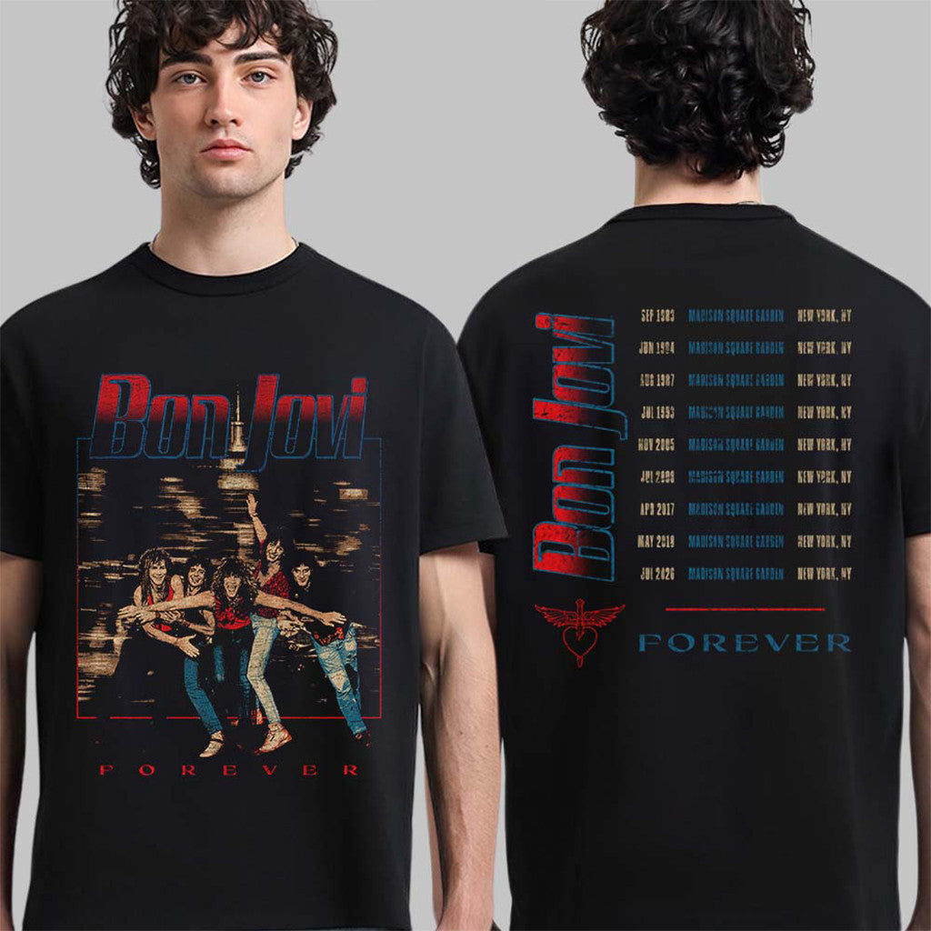 Bon Jovi Forever Tour 2026 T-Shirt Bon Jovi New York City Merch Present - Loomnari