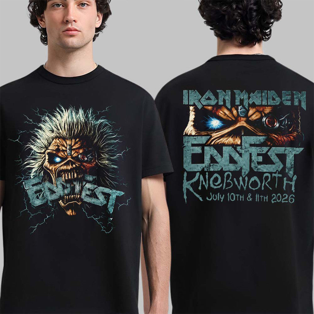 Iron Maiden Eddfest Knebworth 2026 T-Shirt Iron Maiden Merch Birthday Ideas For Men - Loomnari