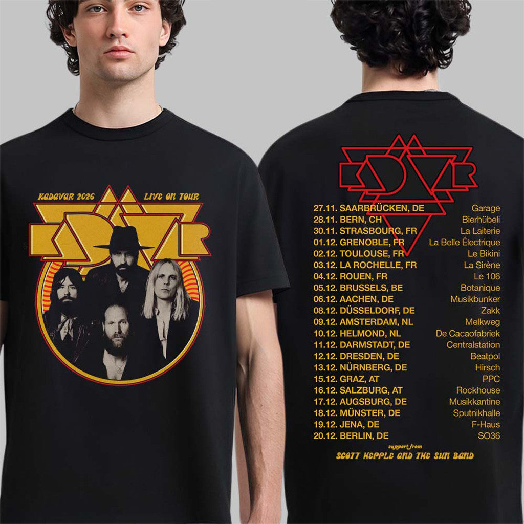 Kadavar 2026 Live On Tour EU And UK Schedule Dates T-Shirt Kadavar Merch Useful Gifts For Him - Loomnari