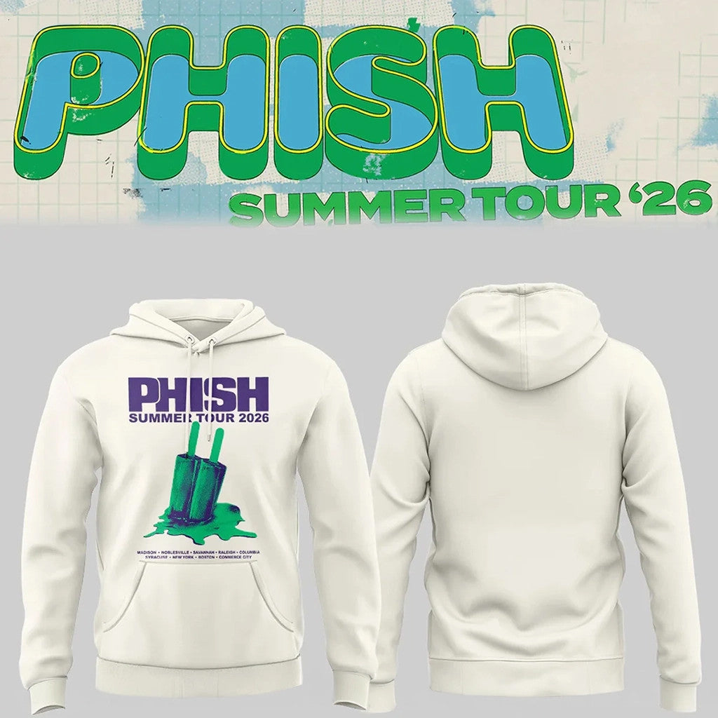 Phish Summer Tour 2026 Melted Hoodie Phish Band Merch Gifts For Music Lovers - Loomnari