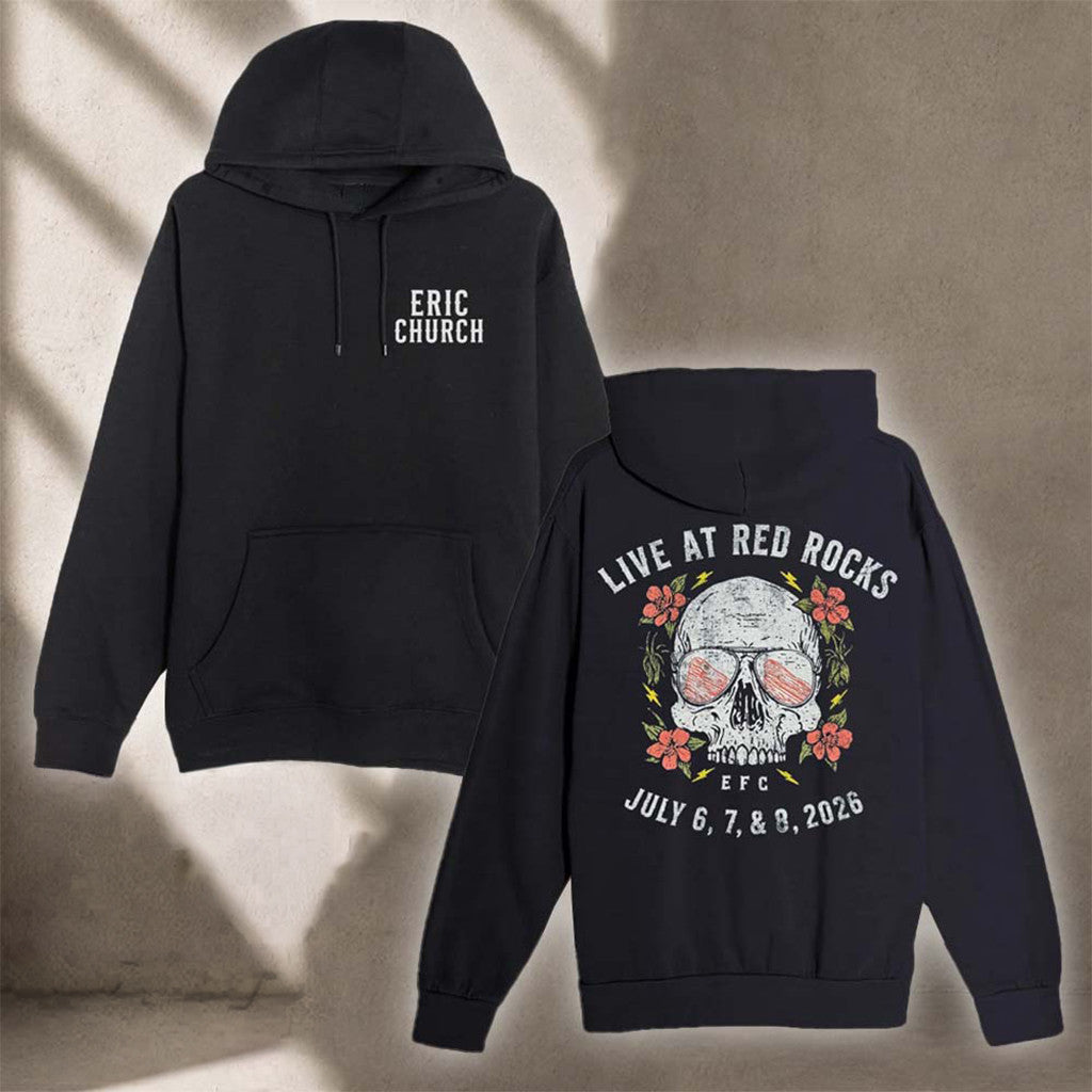 Eric Church Merch Live At Red Rocks 2026 Hoodie Birthday Ideas For Him - Loomnari