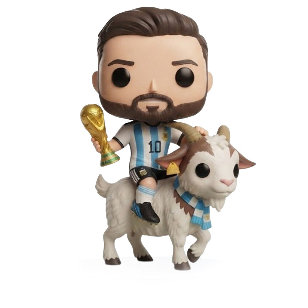 Lionel Messi Goat Funko Pop Argentina World Cup 2026 Greatest Of All Time Figure Pop Messi Merch - Loomnari