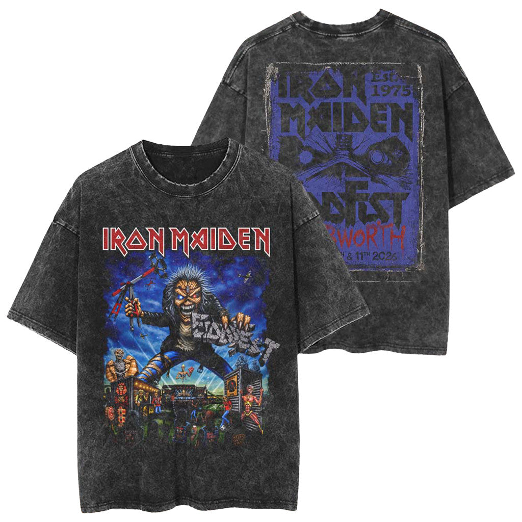 Iron Maiden Eddfest 2026 Merch Iron Maiden Vintage T-Shirt Gifts For My Husband - Loomnari