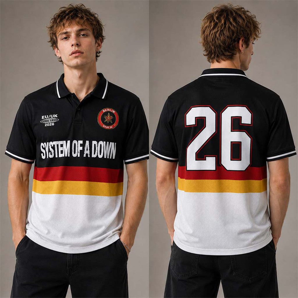 System Of A Down Berlin 2026 Polo Shirt SOAD Olympiastadion Berlin Merch Presents For Men - Loomnari