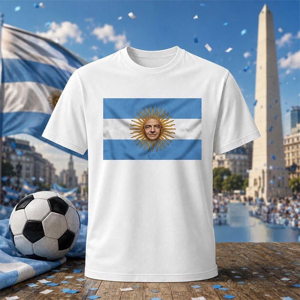 Argentina Nestor Kirchner Sun Of May Flag T-Shirt Argentina National Team Merch Gift For Fans - Loomnari