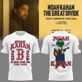 Noah Kahan X Boston Red Sox The Great Divide Tour 2026 T-Shirt Noah Kahan Concert Merch White - Loomnari