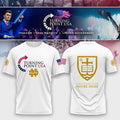 Notre Dame Campus Freedom X Turning Point USA White Shirt Turning Point Merch Gift For Dad - Loomnari