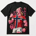 Erling Haaland Majin Buu Dragon Ball Z Character T-Shirt Erling Haaland Norway World Cup Merch - Loomnari