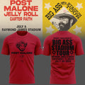 Post Malone X Tampa Bay Buccaneers Big Ass Stadium Tour 2026 Red Shirt Post Malone Merch Tour - Loomnari