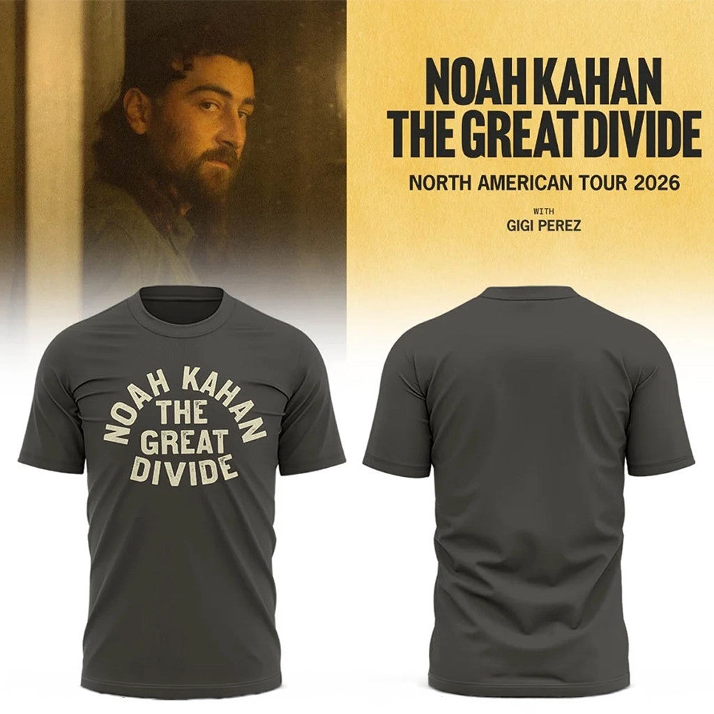 Noah Kahan Tour Merch 2026 NK The Great Divide Tour T-Shirt Presents For Music Lovers - Loomnari
