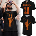 New York Knicks Jalen Brunson 11 Signatures Print X Ray Black T-Shirt NY Knicks Merch Fan Gifts - Loomnari