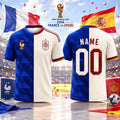 Personalized Spain X France 2026 FIFA World Cup Mashup T-Shirt Game Day Shirt Gift For Men - Loomnari