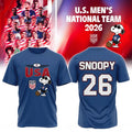 USA Soccer X Peanuts Shirt 2026 USMNT Merch Best Gift For Soccer Lovers - Loomnari