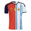 Argentina X Spain Merch FIFA World Cup 2026 Mashup T-Shirt Best Gifts For Brother - Loomnari