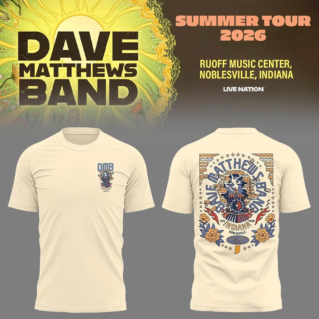 Dave Matthews Band Summer Tour 2026 Noblesville Indiana Shirt DMB Merch Gift For Music Fans - Loomnari