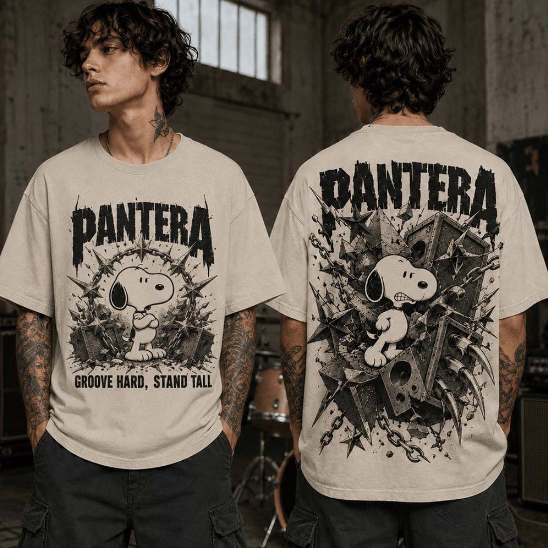 Snoopy X Patera Grove Hard Stand Tall T-Shirt Patera Merch Trendy Gifts For Fans - Loomnari