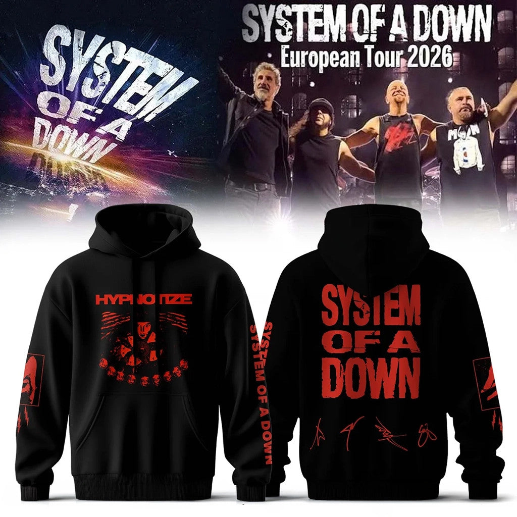 System Of A Down Hypnotize 2026 Hoodie SOAD Tour Merch Best Gift For Band Fans - Loomnari