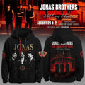 Jonas Brothers The Burning Up Tour All Over Again 2026 Hoodie Jonas Brothers Merch Fan Gifts - Loomnari
