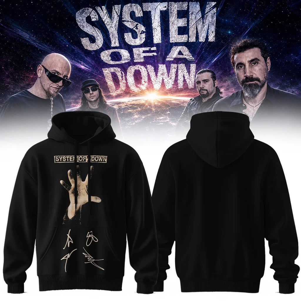 SOAD Merch 2026 System Of A Down Signature Hoodie Music Fan Apparel Gifts For Dad - Loomnari