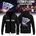 SOAD Merch 2026 System Of A Down Europe UK Stadium Tour Signed Zip Hoodie Best Gift For Fans - Loomnari