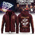 SOAD Merch 2026 System Of A Down Hypnotize Signed Zip Hoodie Best Gifts For Music Lovers - Loomnari