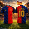 Spain Vs France 2026 World Cup Split Jersey Shirt FIFA Merch Gifts For Football Lovers - Loomnari