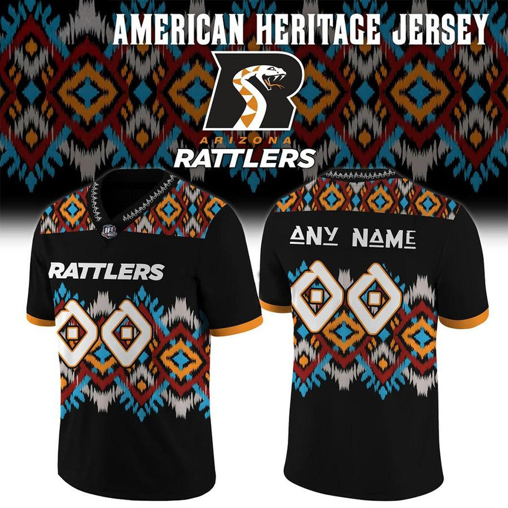 Personalized Arizona Rattlers Native American Heritage 2026 Jersey Shirt Arizona Rattlers Merch - Loomnari