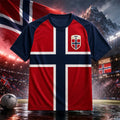Norway National Football Team 2026 Norwegian Flag T-Shirt Norway World Cup Merch Gift For Fans - Loomnari