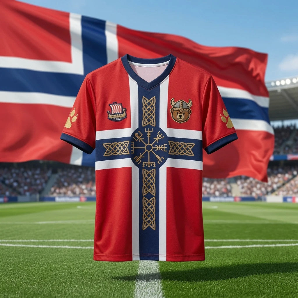 Norway National Football Team Viking Norse Mythology Jersey Norway World Cup 2026 Merch - Loomnari