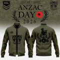 New Zealand Warriors Anzac Day 2026 Bomber Jacket NZ Warriors Merch Rugby Fan Gifts For Him - Loomnari