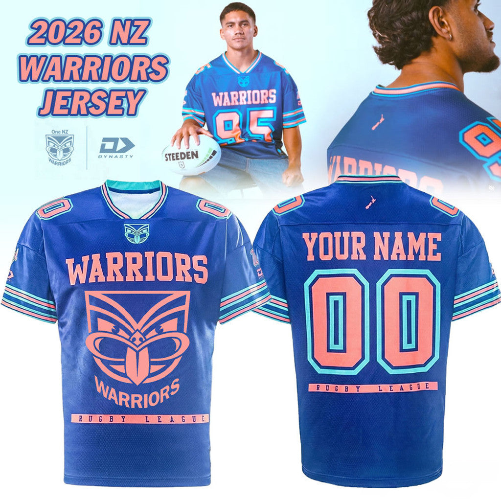 Personalized New Zealand Warriors Magic Round Jersey Shirt 2026 NZ Warriors Merch Fan Gifts - Loomnari