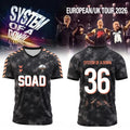 System Of A Down Merch 2026 SOAD Europe UK Stadium Tour 2026 Signature Jersey Music Lover Gifts - Loomnari