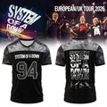 System Of A Down Merch 2026 SOAD Europe UK Stadium Tour Signed Jersey Music Gift Ideas For Guys - Loomnari