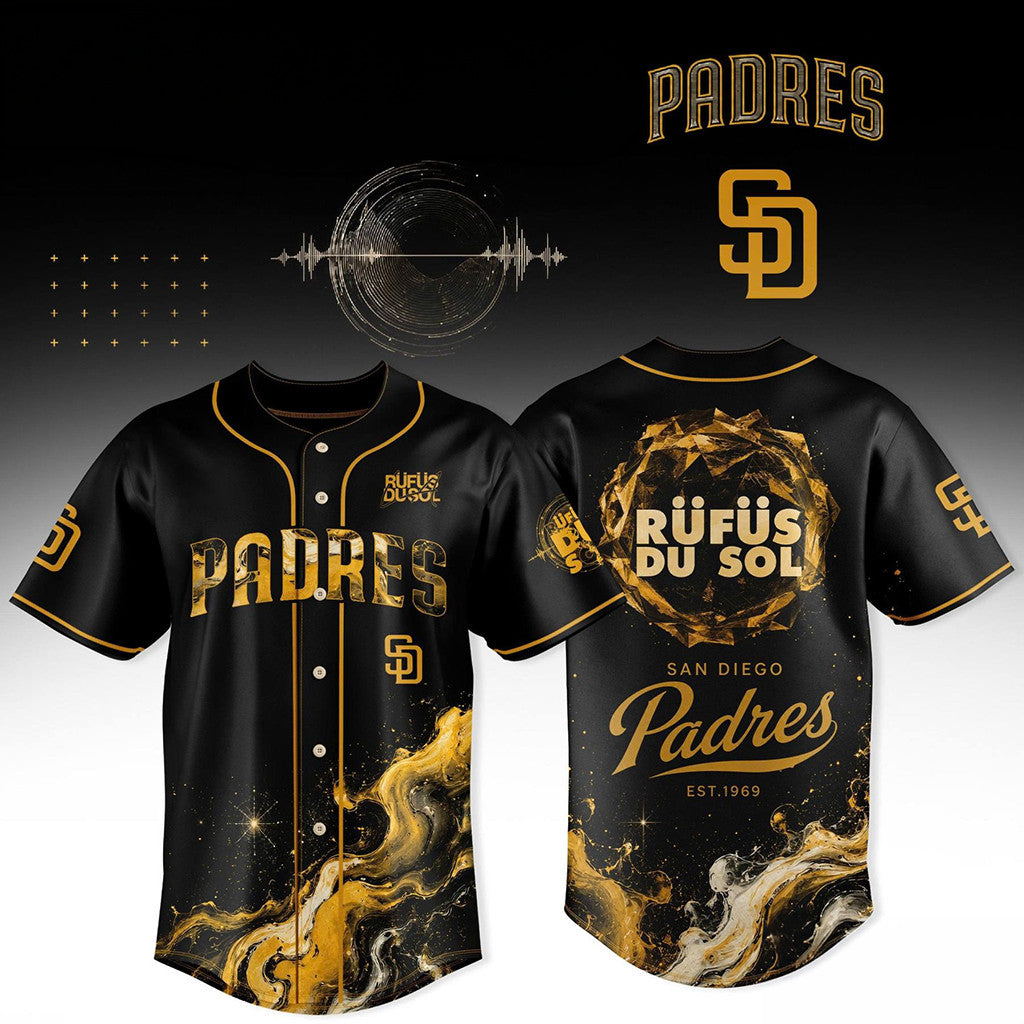 Rufus Du Sol X San Diego Padres Baseball Jersey 2026 Rufus Du Sol Tour Merch Gift For Fans - Loomnari