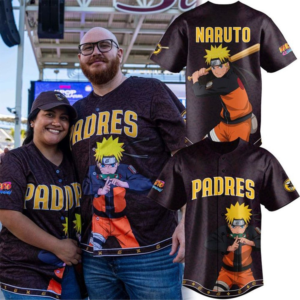 San Diego Padres X Naruto Anime Night 2026 Jersey SD Padres Merch Gift Ideas For Brothers - Loomnari