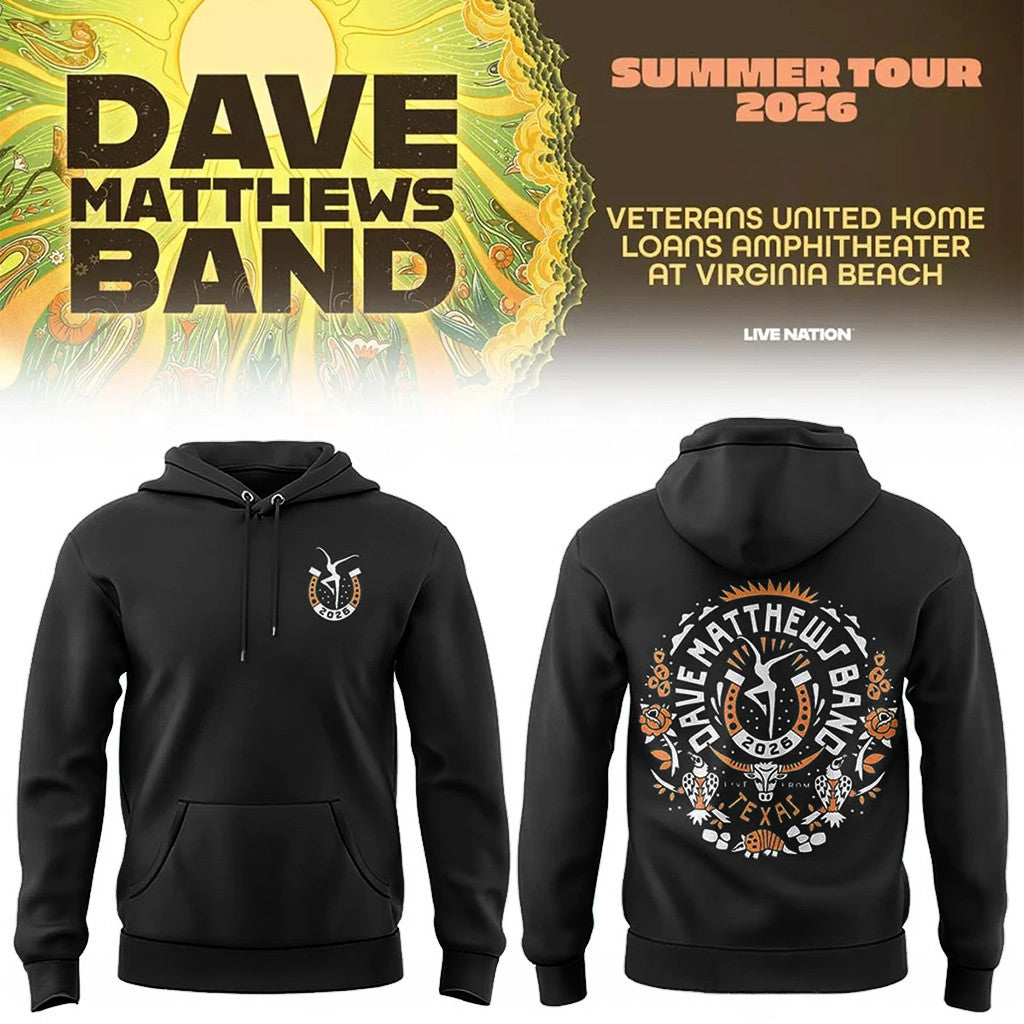 Dave Matthews Band Summer Tour 2026 At Texas Hoodie DMB Merch Best Gift For Rock Fans - Loomnari