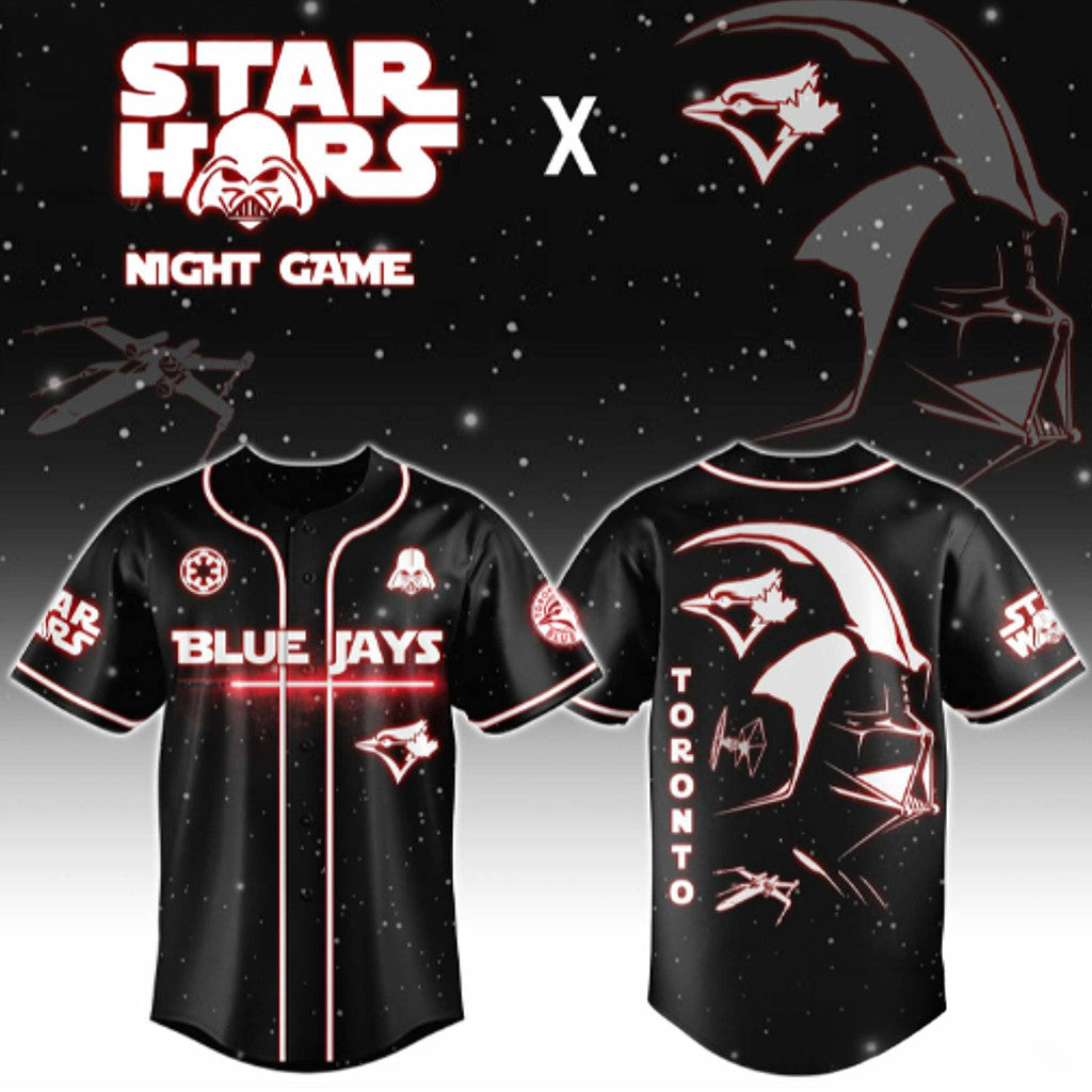 Toronto Blue Jays X Star Wars Darth Vader Night Game Baseball Jersey Fan Apparel 2026 Best Gift - Loomnari