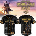 Personalized Toronto Blue Jays X Star Wars The Mandalorian Grogu Baseball Jersey Fan Merch - Loomnari